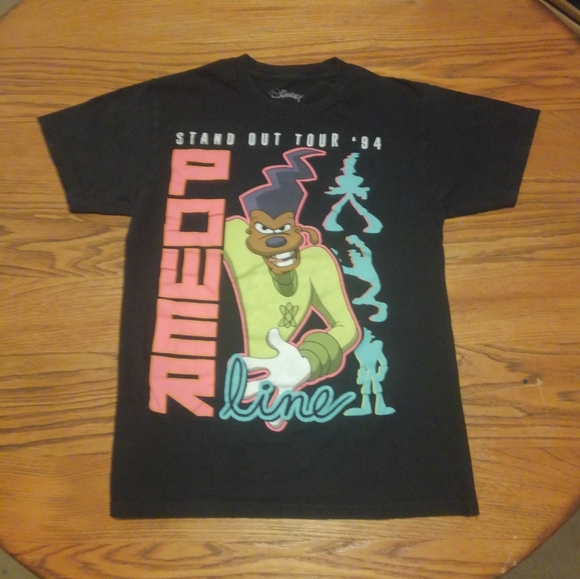 Power Line โก ๐ถ Concert Tour Shirt ๐ถ A Goofy Movie Small 90s Stand Out Disney - Picture 2 of 6